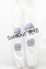 LAND by MILKBOY / Homeスウェットパンツ  白 S-24-12-27-079-MB-PA-AS-ZT175