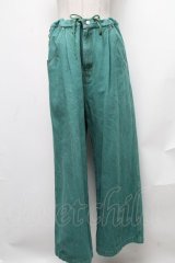 MILKBOY / ZIPPED DENIMパンツ  グリーン S-24-12-27-080-MB-PA-AS-ZT174