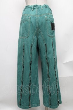 画像2: MILKBOY / ZIPPED DENIMパンツ  グリーン S-24-12-27-080-MB-PA-AS-ZT174