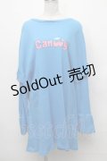 Candy Stripper /ロゴワンピース  ブルー S-24-12-27-042-PU-TO-AS-ZT187