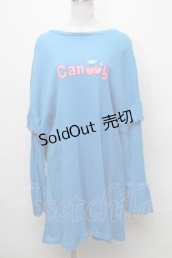 画像1: Candy Stripper /ロゴワンピース  ブルー S-24-12-27-042-PU-TO-AS-ZT187