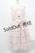 PINK HOUSE / ウーリーチュールフリル使いローンワンピース  ピンク S-24-12-29-065-LO-OP-AS-ZS
