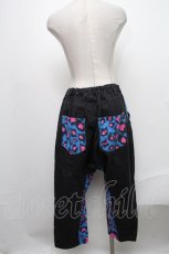 画像2: 【SALE】LOVER'S ROCK / レオパード切替サルエルパンツ  黒 S-24-12-29-076-PU-PA-HR-ZT187 (2)