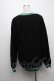 画像2: NieR Clothing / シエル配色ニット  黒ｘグリーン S-24-12-29-031-PU-TO-HR-ZT189 (2)