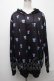 画像1: NieR Clothing / 転写ボタンデザインパーカー  黒 S-24-12-29-037-PU-TO-HR-ZT188 (1)