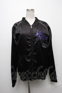 galaxxxy / 刺繍ブルゾン  黒 S-24-12-29-044-PU-JA-AS-ZT063