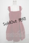 Jane Marple / 別珍ジャンパースカート  ワイン S-25-01-05-054-JM-OP-HR-ZT362