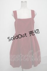 Jane Marple / 別珍ジャンパースカート  ワイン S-25-01-05-054-JM-OP-HR-ZT362