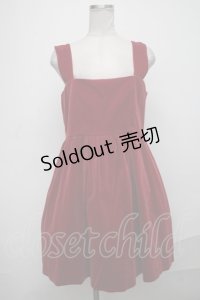 Jane Marple / 別珍ジャンパースカート  ワイン S-25-01-05-054-JM-OP-HR-ZT362