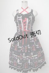 metamorphose / Disney Alice in Wonderlandジャンパースカートセット  黒 S-25-01-05-064-ME-OP-HR-ZS