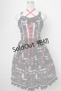 metamorphose / Disney Alice in Wonderlandジャンパースカートセット  黒 S-25-01-05-064-ME-OP-HR-ZS