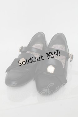 画像1: m petit by misako / NINA'Sコラボパンプス L 黒 S-25-01-05-002-LO-SH-AS-ZS