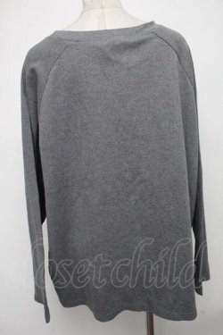 画像2: NieR Clothing / ロゴ刺繍トップス  グレー S-25-01-05-025-PU-TO-AS-ZT139