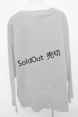 画像2: 【SALE】NieR CLOTHING / ロゴ刺繍トップス  グレー S-25-01-05-025-PU-TO-AS-ZT139