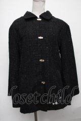 NieR Clothing / ラメツイードジャケット  黒 S-25-01-05-036-PU-JA-AS-ZT188