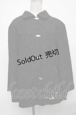 画像1: NieR Clothing / ラメツイードジャケット  黒 S-25-01-05-036-PU-JA-AS-ZT188