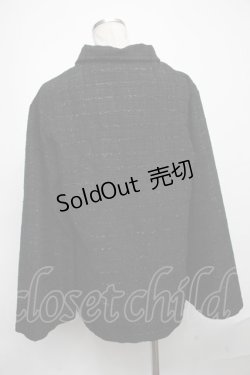 画像2: NieR Clothing / ラメツイードジャケット  黒 S-25-01-05-036-PU-JA-AS-ZT188