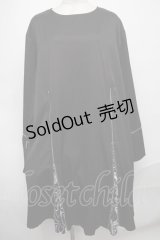 NieR Clothing / ZIPワンピース  黒 S-25-01-05-037-PU-OP-AS-ZT190