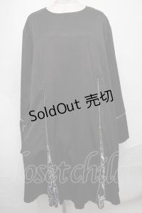 NieR Clothing / ZIPワンピース  黒 S-25-01-05-037-PU-OP-AS-ZT190