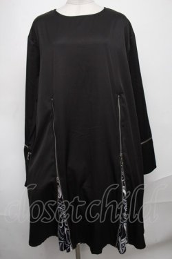 画像1: NieR Clothing / ZIPワンピース  黒 S-25-01-05-037-PU-OP-AS-ZT190