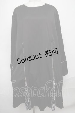 画像1: NieR Clothing / ZIPワンピース  黒 S-25-01-05-037-PU-OP-AS-ZT190