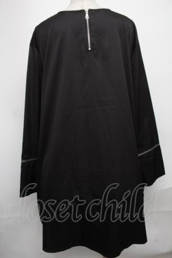 画像2: NieR Clothing / ZIPワンピース  黒 S-25-01-05-037-PU-OP-AS-ZT190