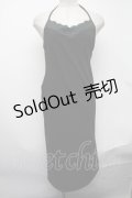 Ozz On / ホルターネックワンピース  黒 S-25-01-09-061-OO-TO-HR-ZS