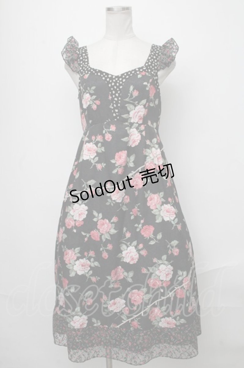 画像1: MILK / いばら姫のDress  黒 S-25-01-11-055-ML-OP-AS-ZT348 (1)