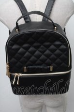 画像1: 【SALE】m petit by misako / キルティングリュック  黒 S-25-01-11-006-LO-BG-AS-ZT274 (1)