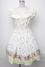 画像1: 【SALE】Secret Honey / トロピカルワンピース(ミニー&デイジー&クラリス ver.)  イエロー S-25-01-11-060-CA-OP-AS-ZT429 (1)