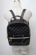 画像2: 【SALE】m petit by misako / キルティングリュック  黒 S-25-01-11-006-LO-BG-AS-ZT274 (2)