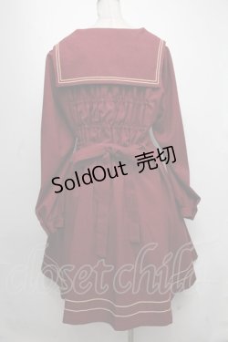 画像2: metamorphose / 長袖セーラーワンピース 2 ワイン S-25-01-11-061-ME-OP-AS-ZS