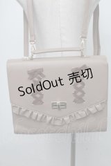 axes femme POETIQUE / レースアップサッチェルバッグ  モカ S-25-01-11-007-AX-BG-AS-ZT286