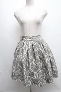 evelyn / ニットスカート  オフｘグレー S-25-01-11-074-LO-SK-AS-ZT347