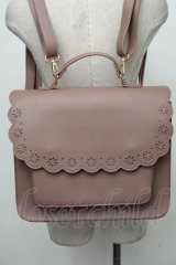 m petit by misako / スカラップ被せの3WAYバッグ  ピンク S-25-01-11-008-LO-BG-AS-ZT286