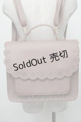 m petit by misako / スカラップ被せの3WAYバッグ  ピンク S-25-01-11-008-LO-BG-AS-ZT286