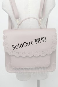 m petit by misako / スカラップ被せの3WAYバッグ  ピンク S-25-01-11-008-LO-BG-AS-ZT286