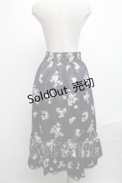 画像2: 【SALE】axes femme / フリルデザインラッフルスカート  紺 S-25-01-11-077-AX-SK-AS-ZT397