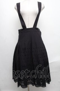 Jane Marple / ティアドロップレースドミトリースカート 黒 S-25-01-11