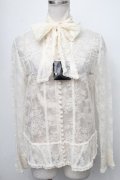 INGEBORG / 総レースシャツジャケット  オフ S-25-01-11-013-LO-JA-ET-ZT215