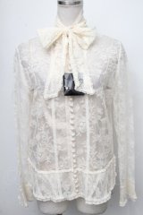 INGEBORG / 総レースシャツジャケット  オフ S-25-01-11-013-LO-JA-ET-ZT215