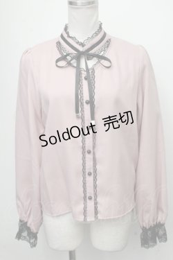 画像1: MARS / チョーカーデザインブラウス  ピンク S-25-01-11-014-LO-TO-HR-ZT357