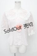 BABY,THE STARS SHINE BRIGHT / はるちゃんの願いを紡ぐFlower embroideryブラウス  ピンク S-25-01-11-016-BA-BL-AS-ZS