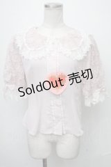BABY,THE STARS SHINE BRIGHT / はるちゃんの願いを紡ぐFlower embroideryブラウス  ピンク S-25-01-11-016-BA-BL-AS-ZS