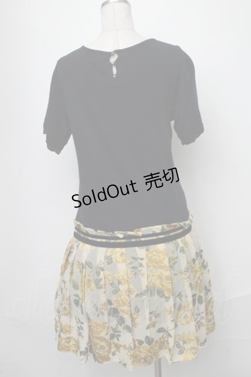 画像2: 【SALE】Jane Marple Dans Le Salon / トロンプルイユワンピース  紺 S-25-01-11-032-JM-OP-AS-ZT151 (2)