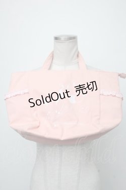 画像1: 【SALE】Maison de FLEUR / Wish me mell サイドポケットトートバッグ  ピンク S-25-01-11-004-LO-BG-ET-ZT308