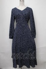 画像1: 【SALE】tocco / ハートドットワンピース  紺 S-25-01-11-038-LO-OP-AS-ZT153 (1)