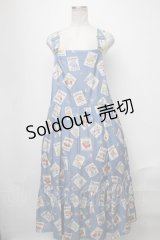 Jane Marple / My favorite labelsサロペットスカート  ブルー S-25-01-11-048-JM-OP-AS-ZS