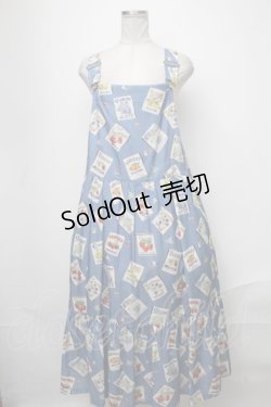 画像1: Jane Marple / My favorite labelsサロペットスカート  ブルー S-25-01-11-048-JM-OP-AS-ZS