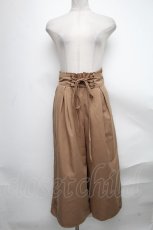 画像1: 【SALE】axes femme / 裾刺繍タック入りワイドパンツ  ベージュ S-25-01-15-087-AX-PA-AS-ZT252 (1)